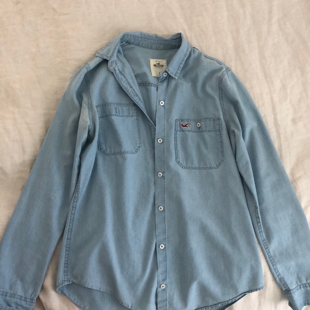 denim button down